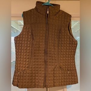 EUC Ashley quilted vest SZ XL